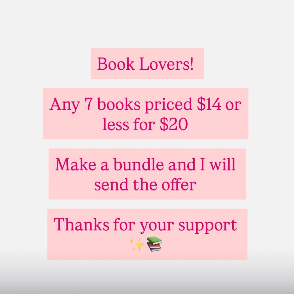 7 books for $20 - Book Lovers Bundle Offer